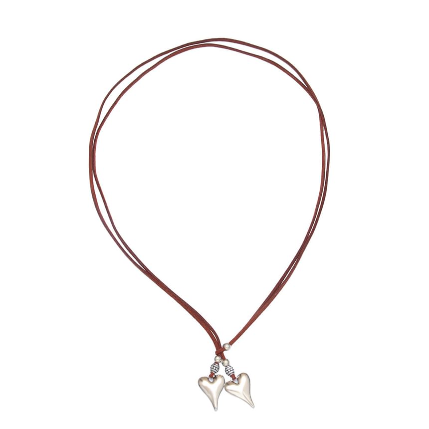 KINNO - Hartvormige hanger met lasso ketting