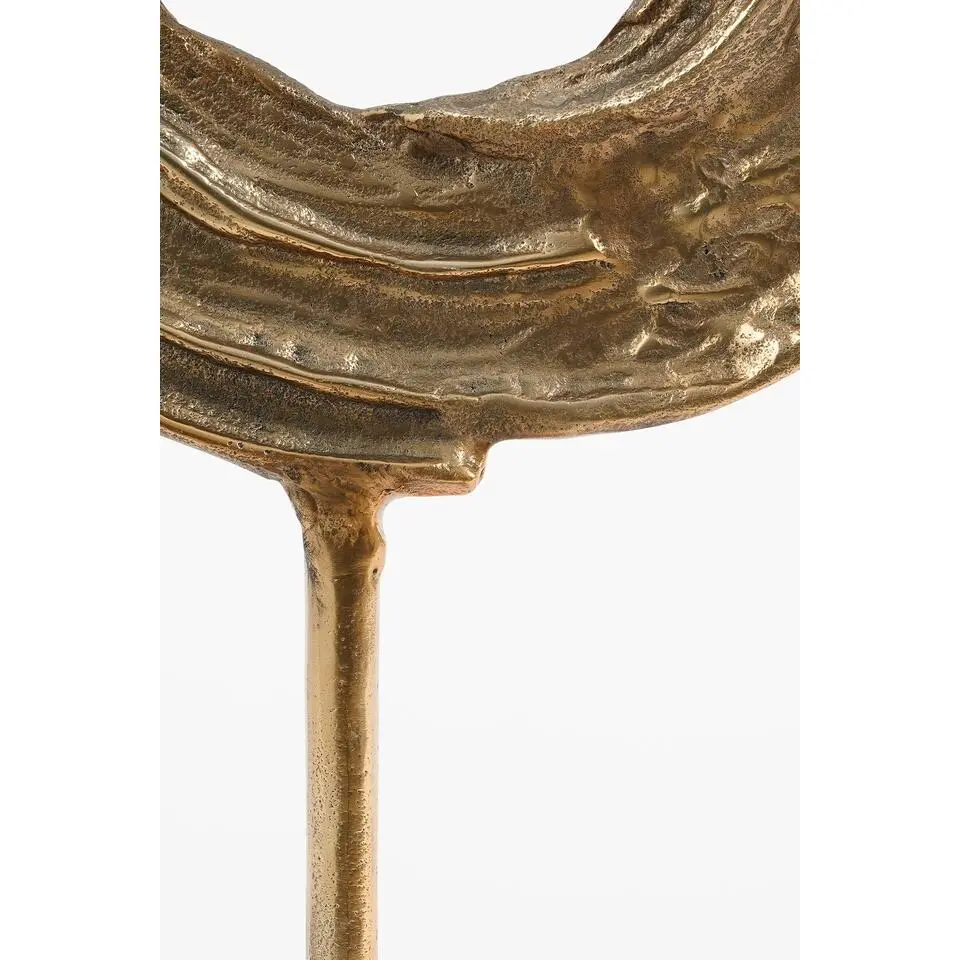 Mica Decorations Curla Woondecoratie - L23 x B15 x H46 cm - Goud