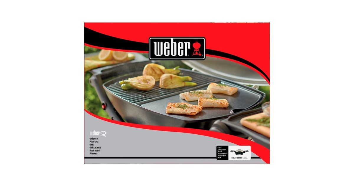 WeberBakplaat - Q 200/2000 serie grillplaat  (Antraciet)