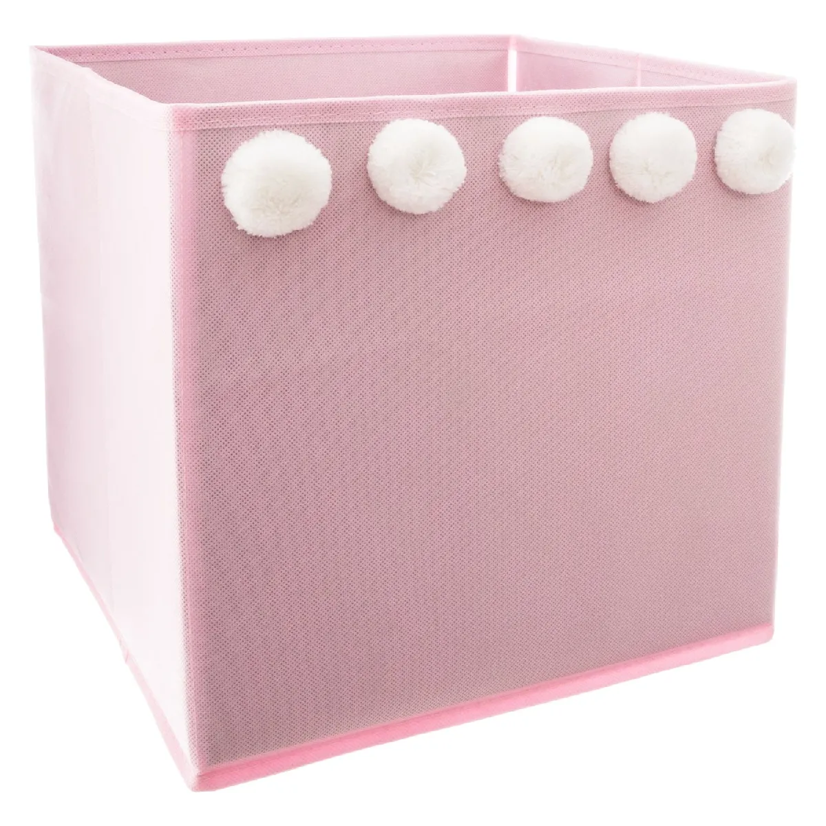 Atmosphera, Createur D'Interieur Atmosphera Bac de rangement à Pompons - Rose