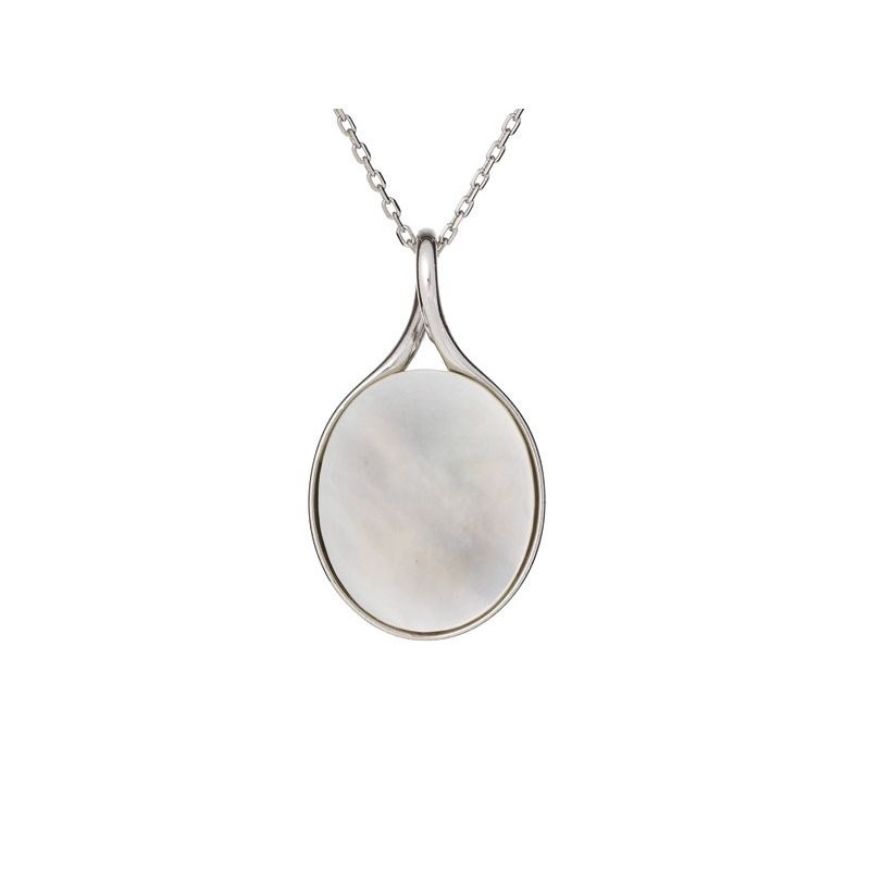 PENDENTIF NACRE ARGENT