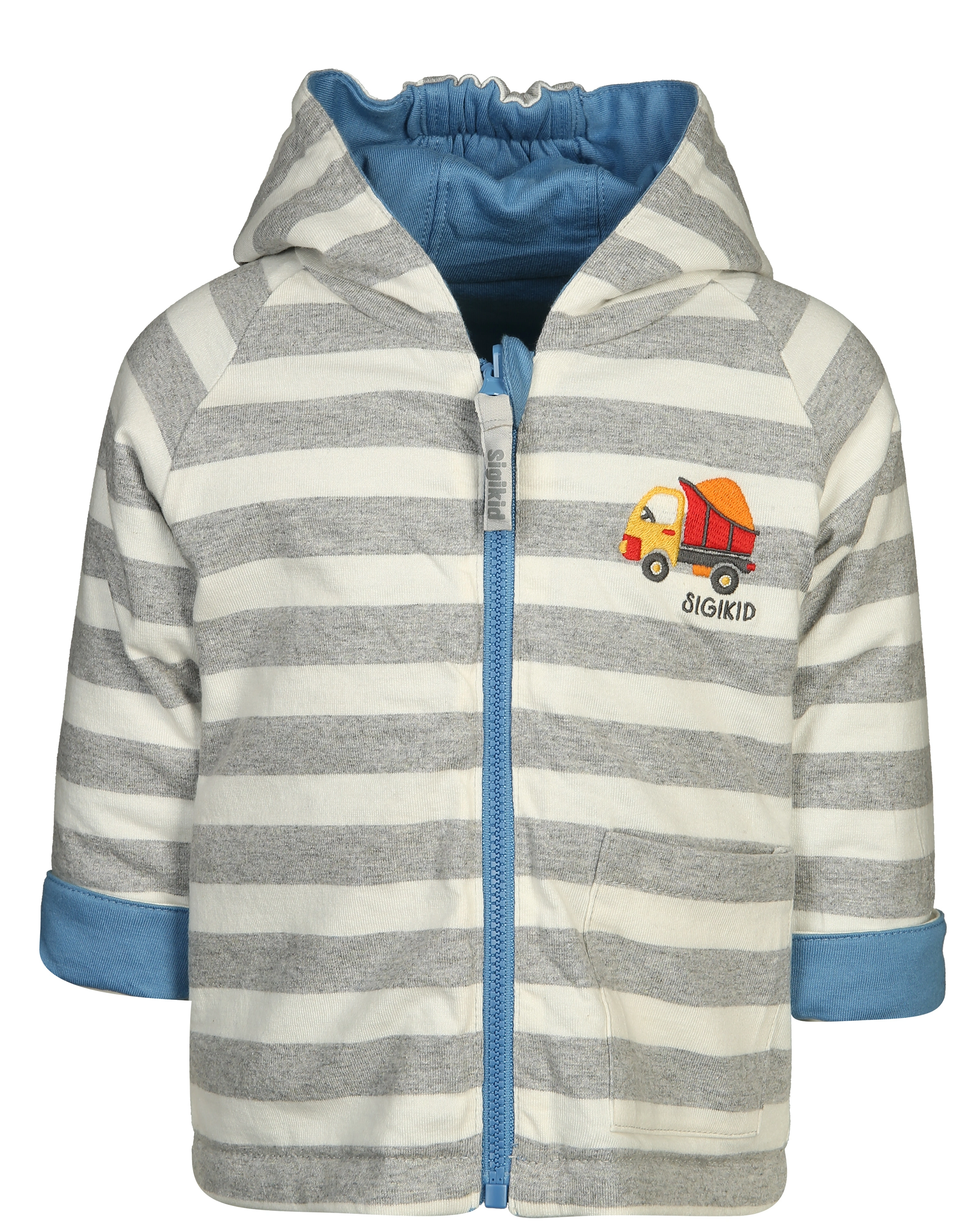 Wende-Jacke BADGER in blau/grau