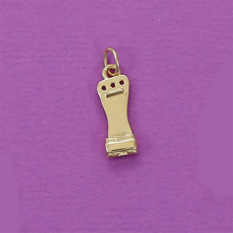 Pendentif manique de gymnastique - Plaqué or