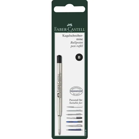 Faber-Castell Kugelschreibermine, B, schwarz