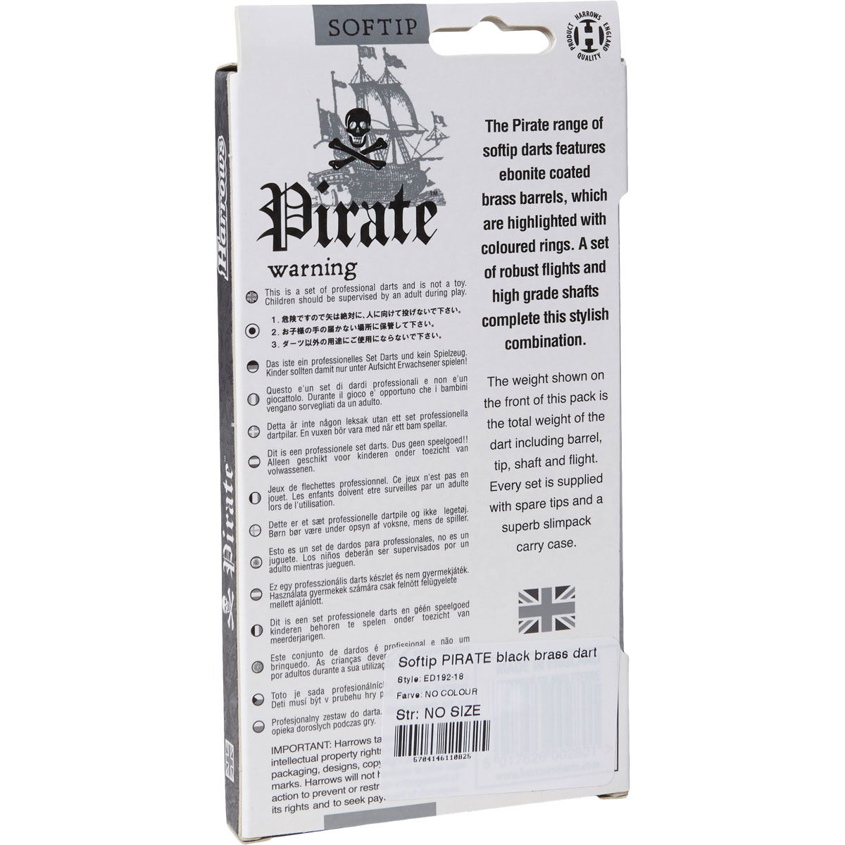 Harrows Pirate Softtip Dartpile