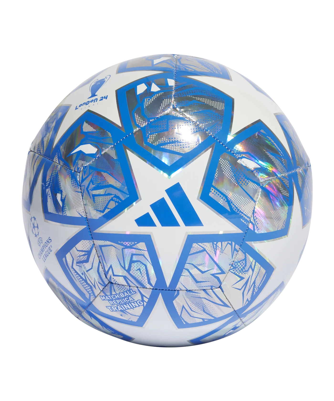 adidas Trainingball UCL London Silber Weiss