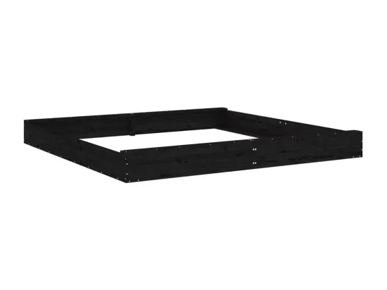 Bac à sable jeu bois marron 200 x 200 x 20 cm 02_0041525