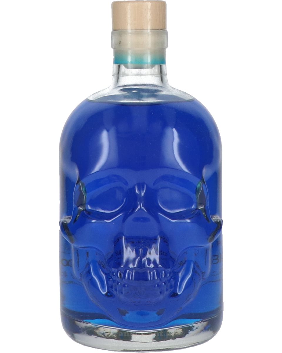 Skull Bottle Blue Curaçao 50 cl