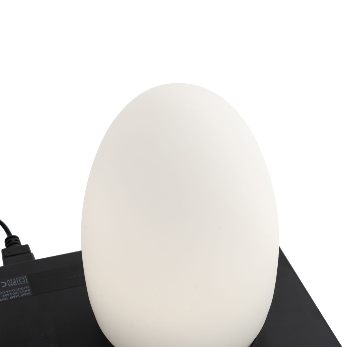 Set van 2 tafellampen wit RGBW oplaadbaar - Eggo