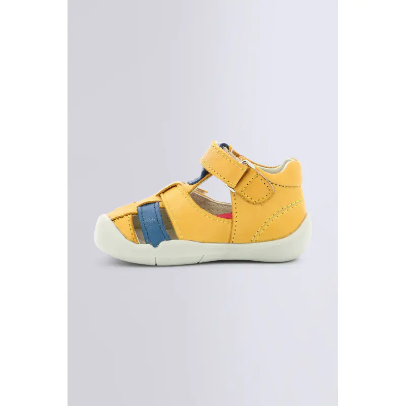 WASABOU JAUNE BLEU SANDALES Cuir Garçon