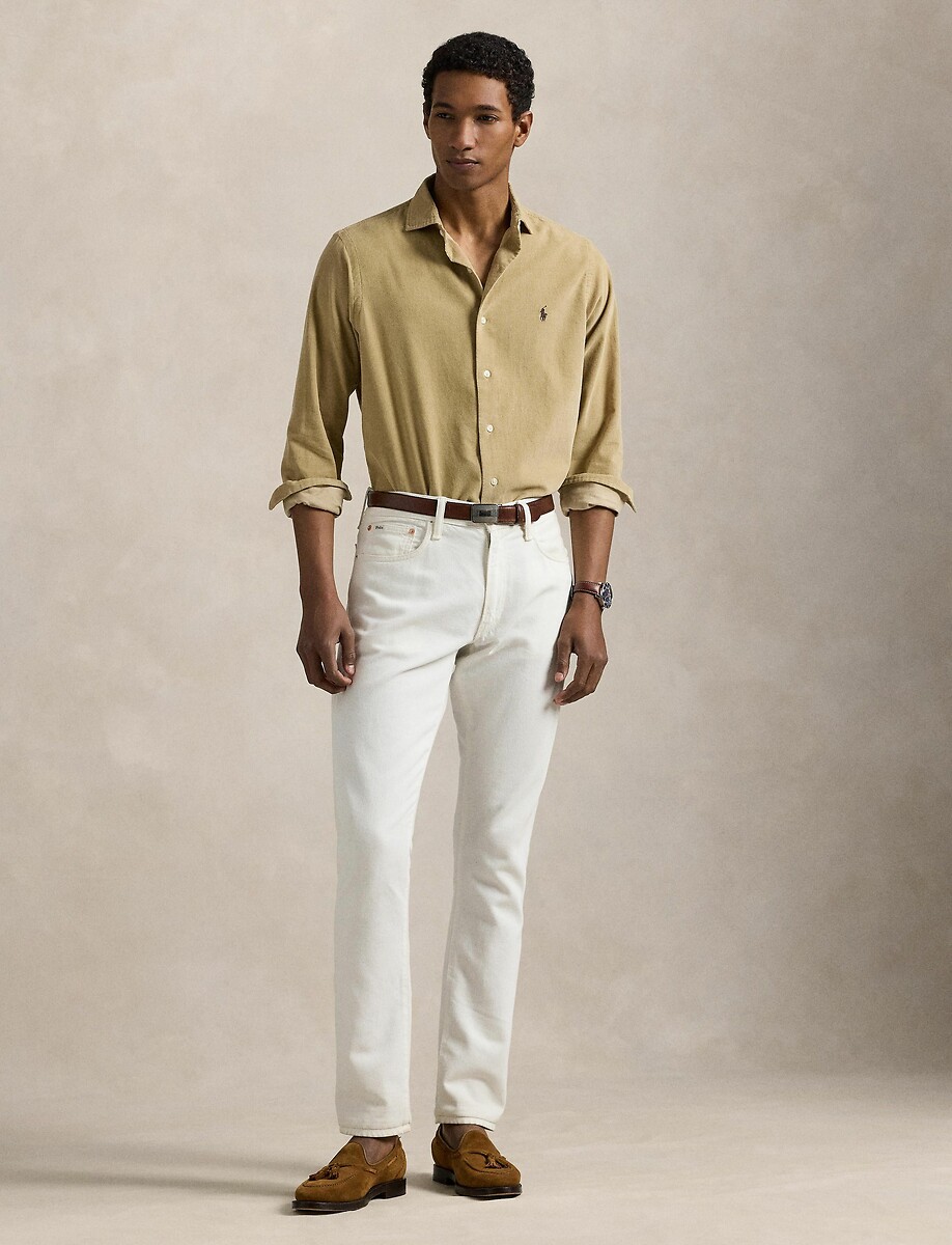 Camisa de veludo cotelê de manga comprida POLO RALPH LAUREN