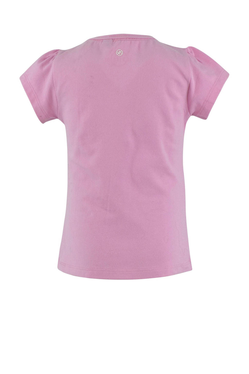 Born by Kiddo United T-shirt Femke met printopdruk roze