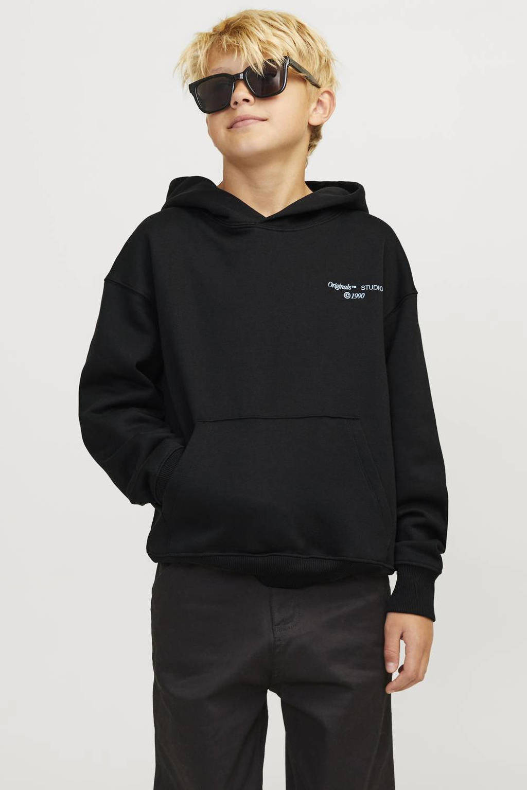 JACK & JONES sweater JORNOHO met backprint zwart