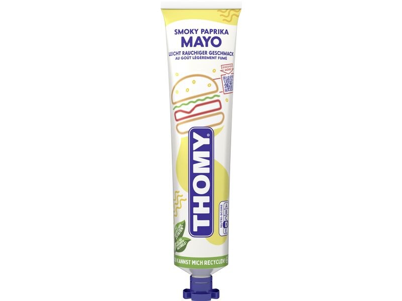 Thomy Smoky Paprika Mayonnaise 170 g Würzige und leicht rauchige Mayo