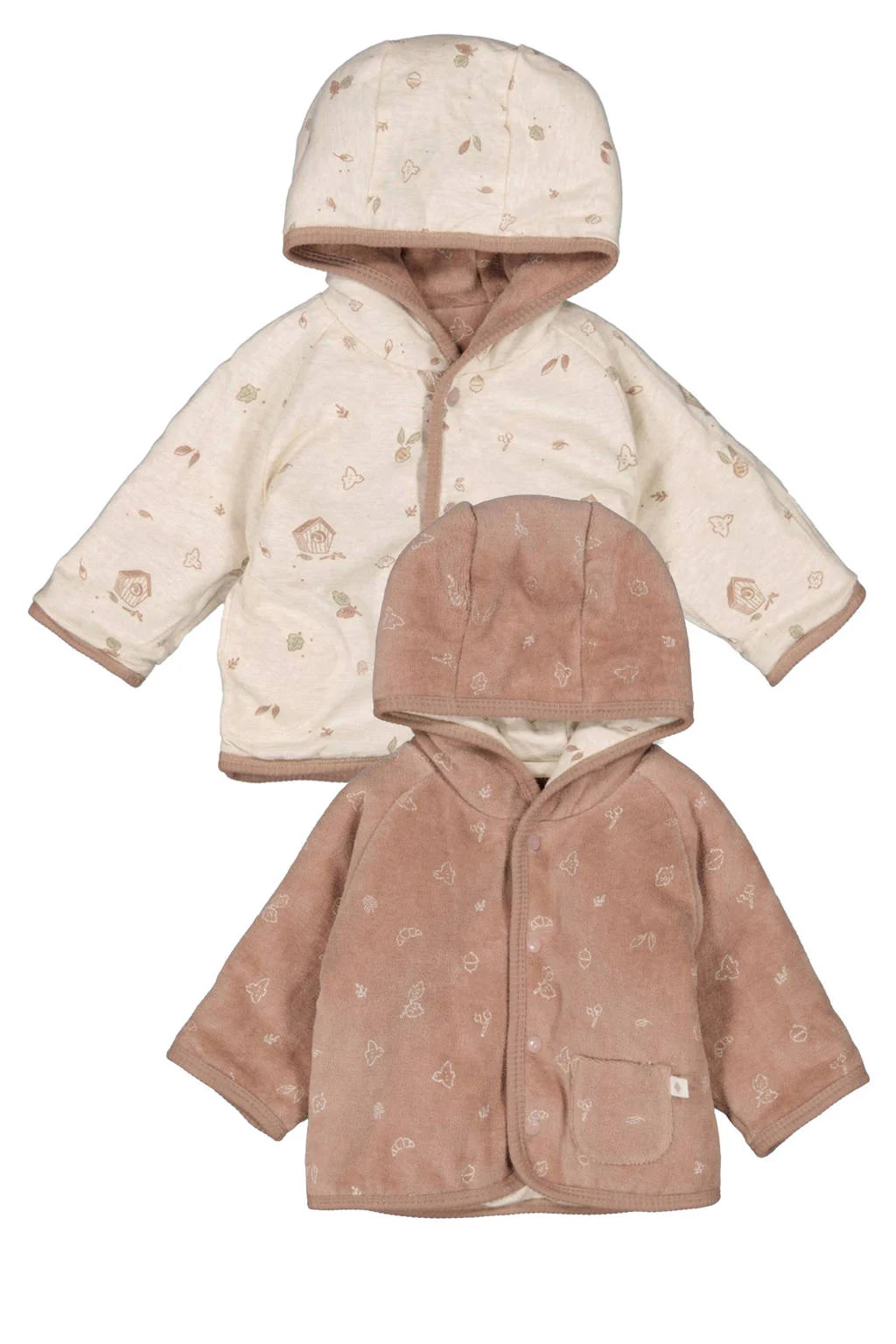 Feetje reversible tussenjas Fall Favorites lichtbruin/beige