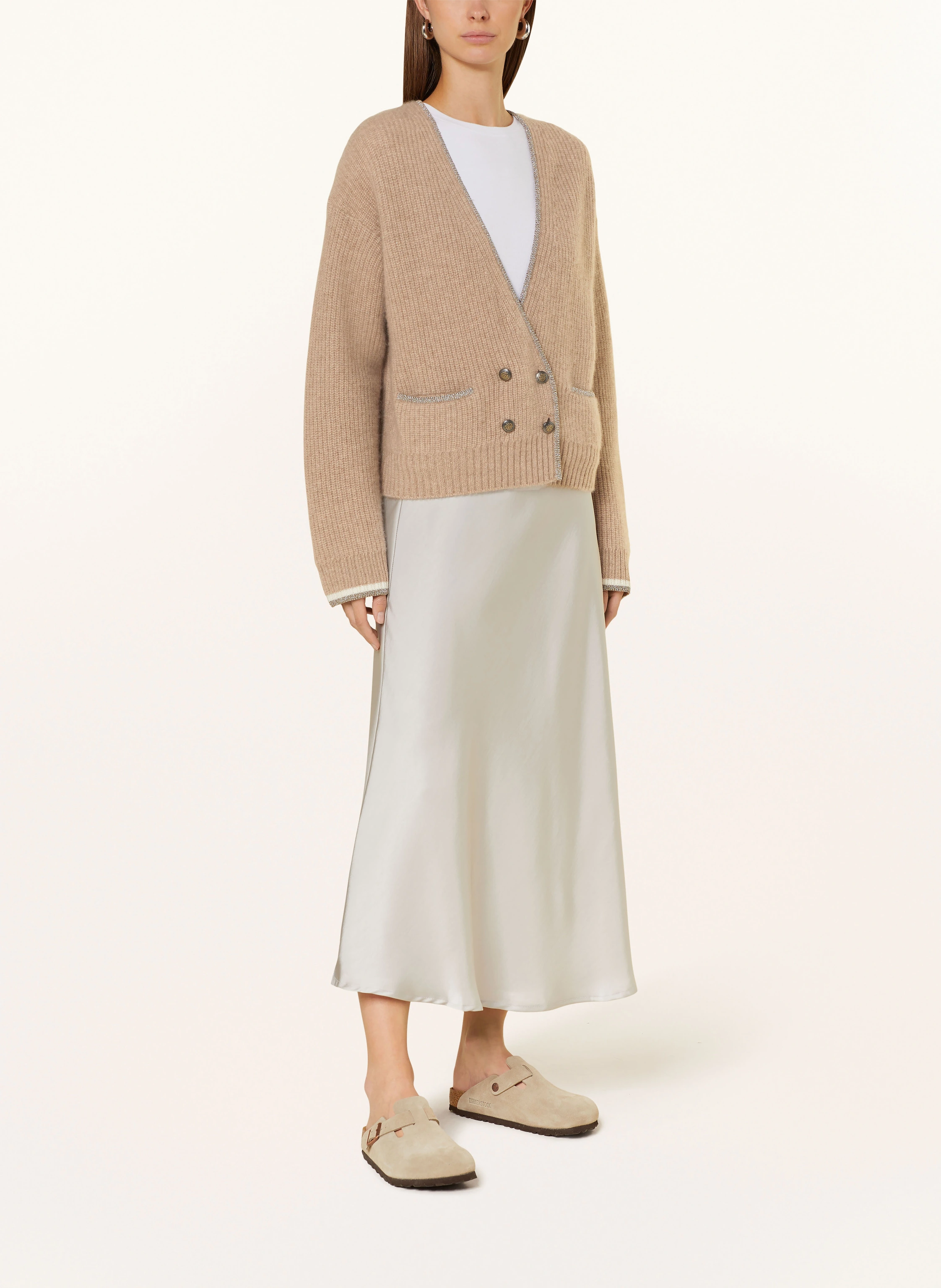 Princess GOES HOLLYWOOD Strickjacke mit Cashmere und Glitzergarn