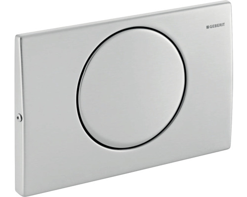 GEBERIT Delta 10 bedieningsplaat, roestvrij staal mat / drukknop, roestvrij staal mat 115.101.00.5