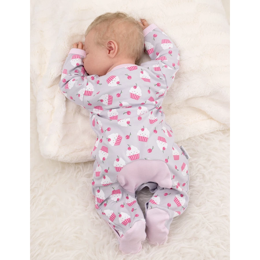 Baby Sweets Schlafanzug Little Cupcake grau rosa