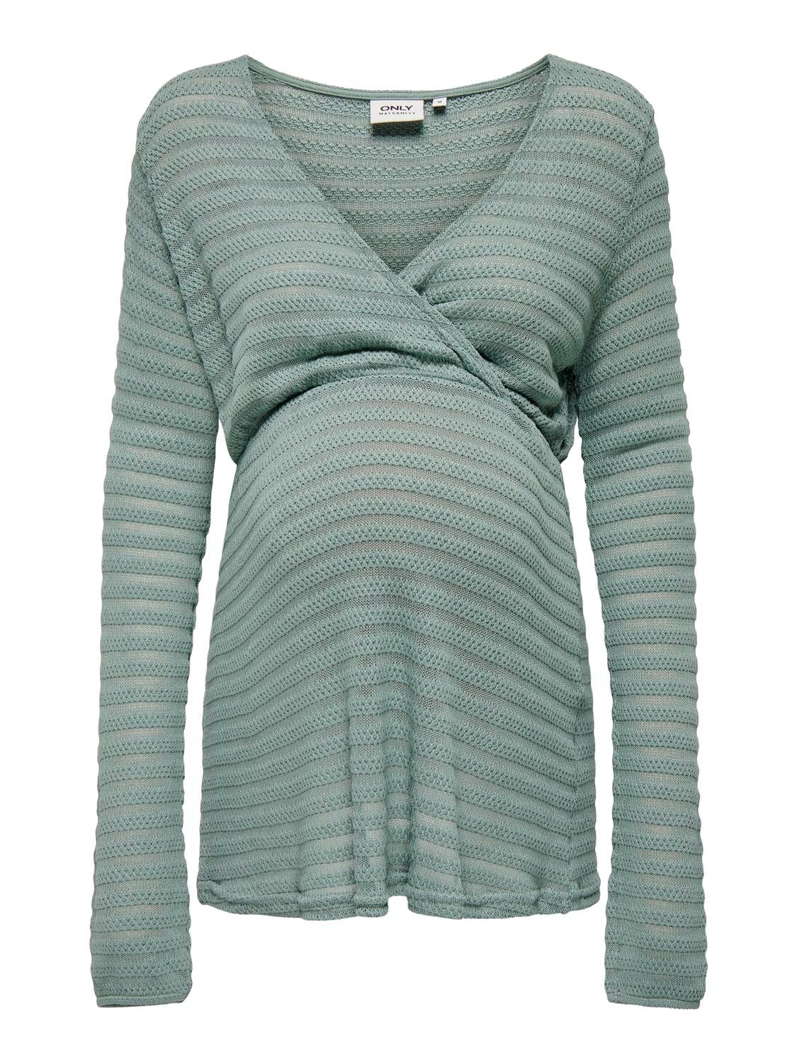 OLMELICIA Top Chinois Green