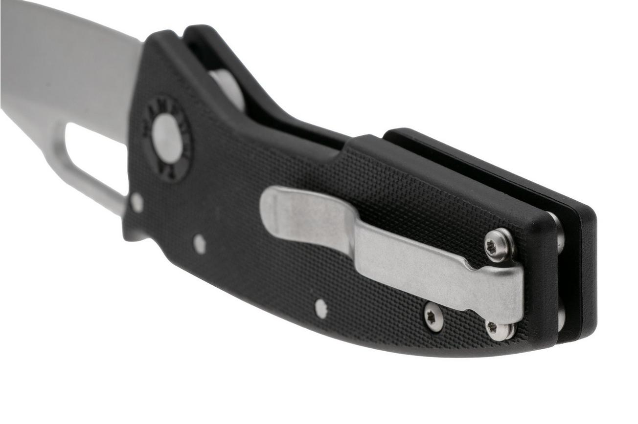 Demko Nano-Shark, NANO-10A-BLACK GRN-SF, Stonewashed AUS-10A Shark Foot, Black GRN zakmes