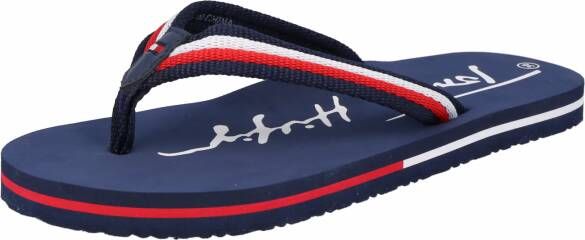 Tommy Hilfiger Teenslippers LOGO PRINT FLIP FLOP met strepen