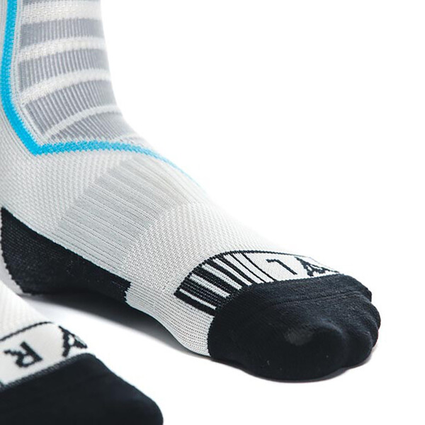 Dainese - Chaussettes Dry Long Sock Blanc / Gris Clair