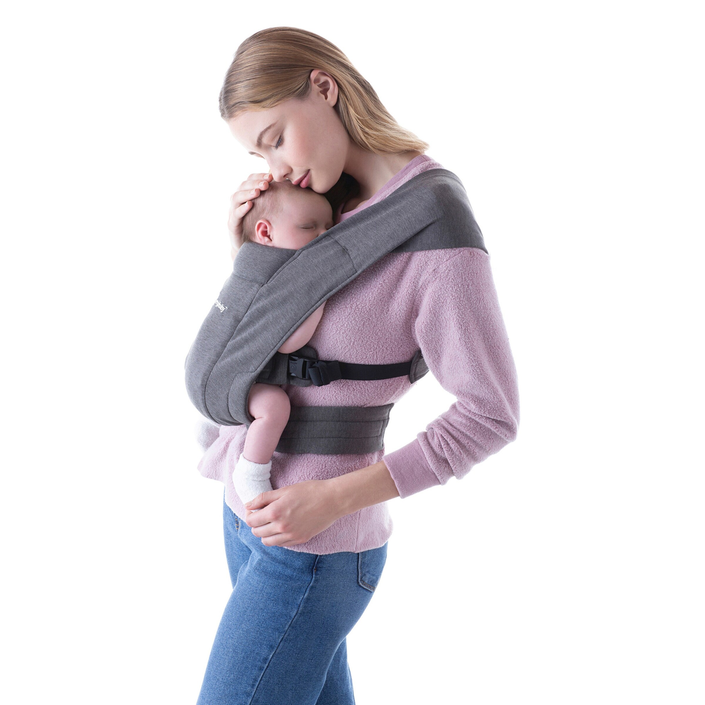 Ergobaby® Babytrage Embrace, 2 Tragepositionen heather grey
