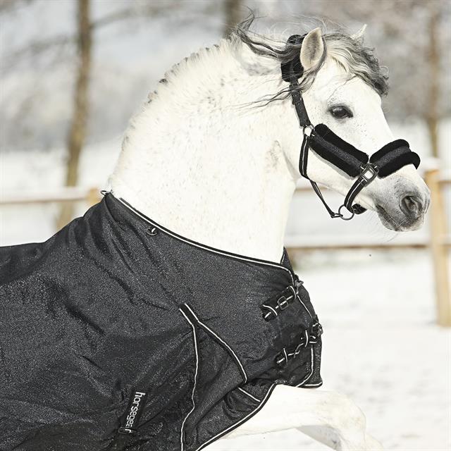 Halsterset HORSEGEAR HGLimited Edition Glitter Zwart-zilver