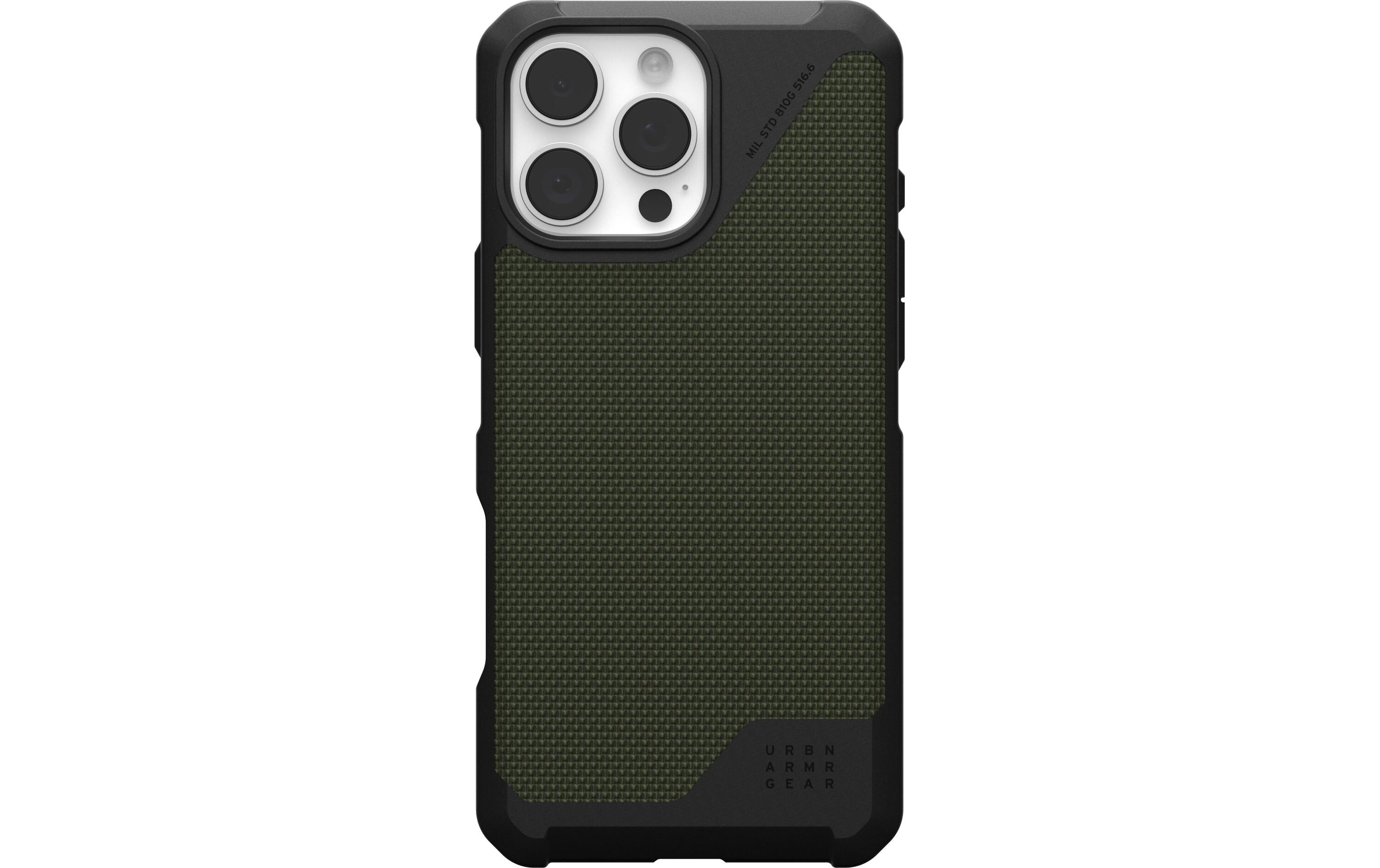 Back Cover Metropolis LT iPhone 16 Pro Max Kevlar OliveSchutzhülle für das Apple iPhone 16 Pro Max