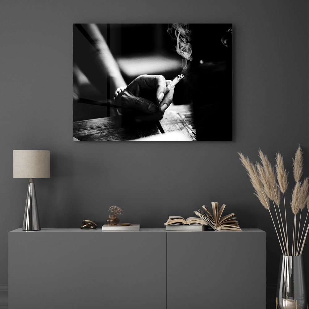 Walljar acrylglas schilderij - No Smoke left Acrylglas schilderij - 70 x 100 cm