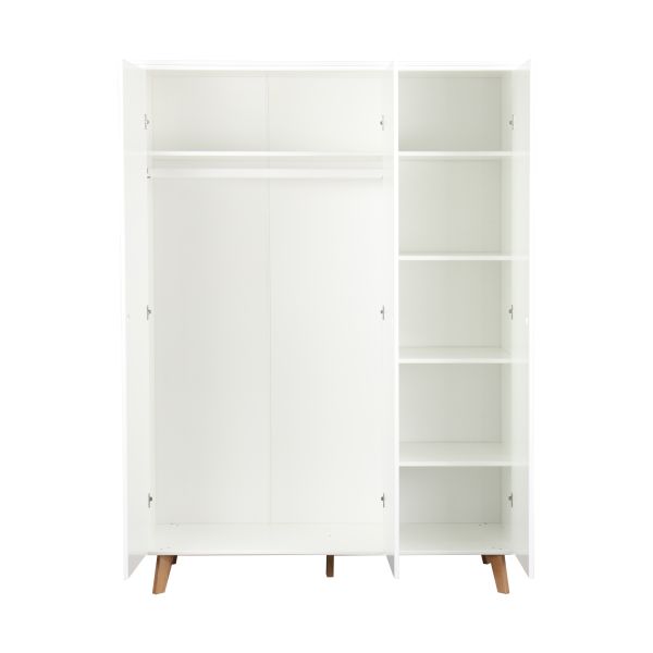 BLN Kids Sacha Kledingkast White / Pine 3-Deurs