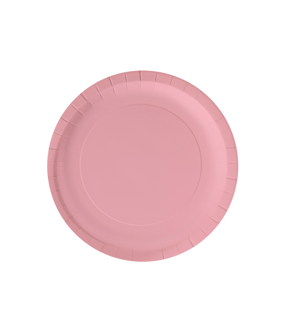 Roze Borden Pastel 23cm 8st