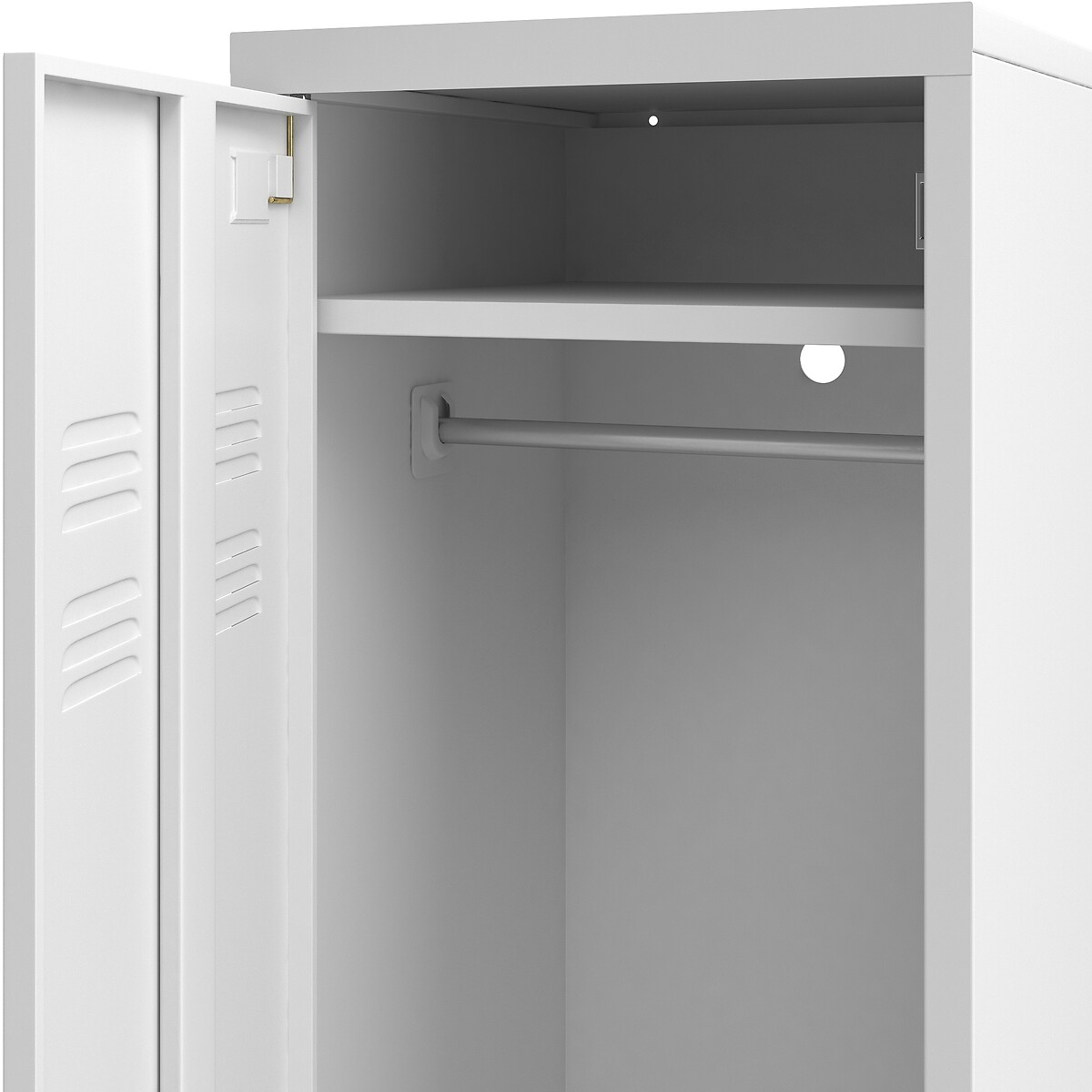 LA REDOUTE INTERIORS<br>Guarda-roupa de metal, 1 porta, Hiba