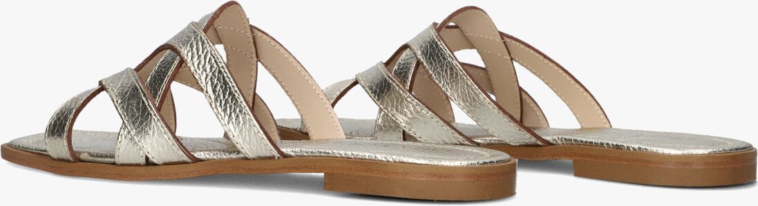 gouden lina locchi slippers led slipper met gesp