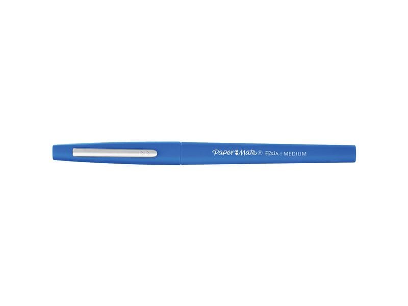 Paper Mate Fineliner Flair Original 0.7 mm, 36 Stück, Blau Wasserbasierter Feinschreiber-Set