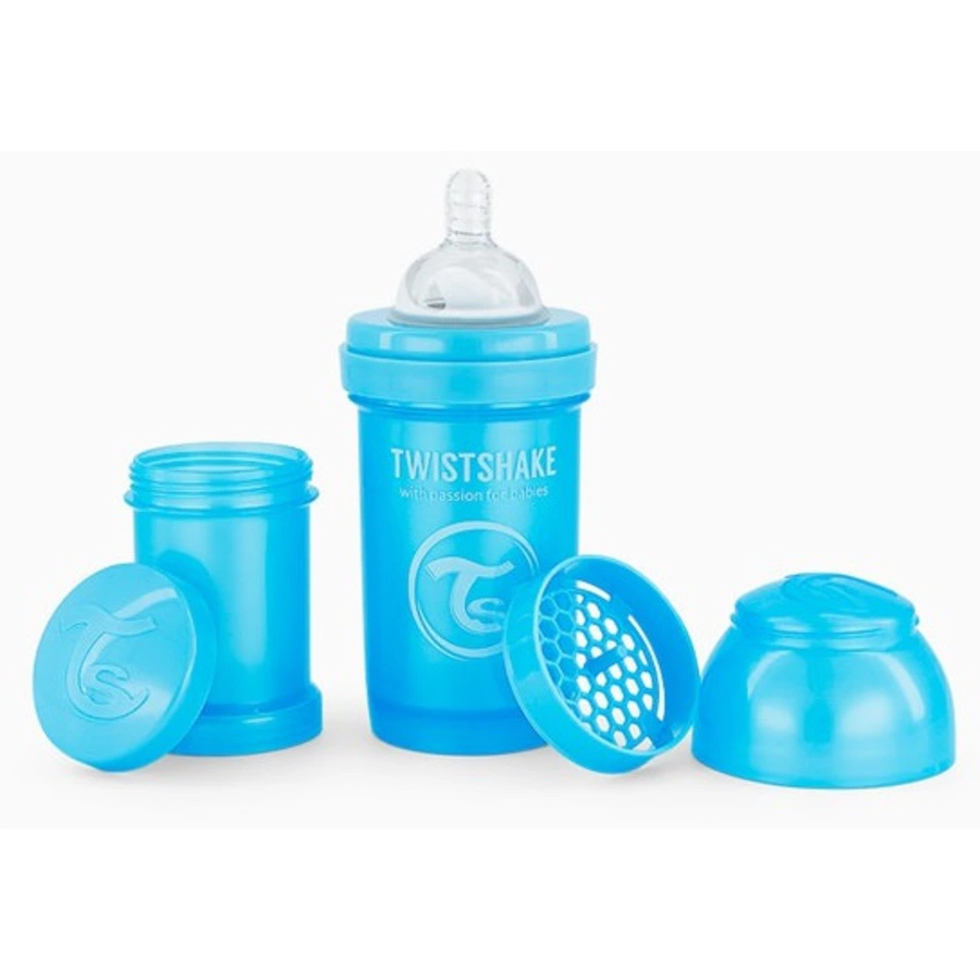 Twistshake Babyflasche Anti-Kolik ab 0 Monate 180 ml, Pearl Blue