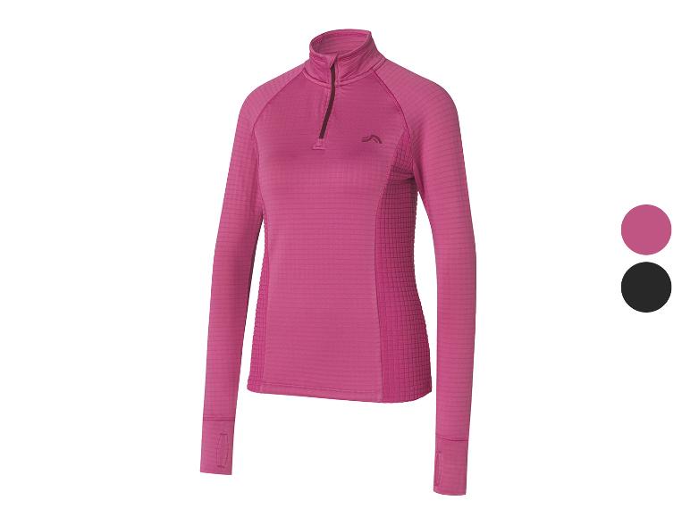 Dames sportshirt met fleecevoering