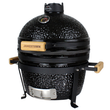 Jamestown Marwin kamado keramiek zwart 40 cm