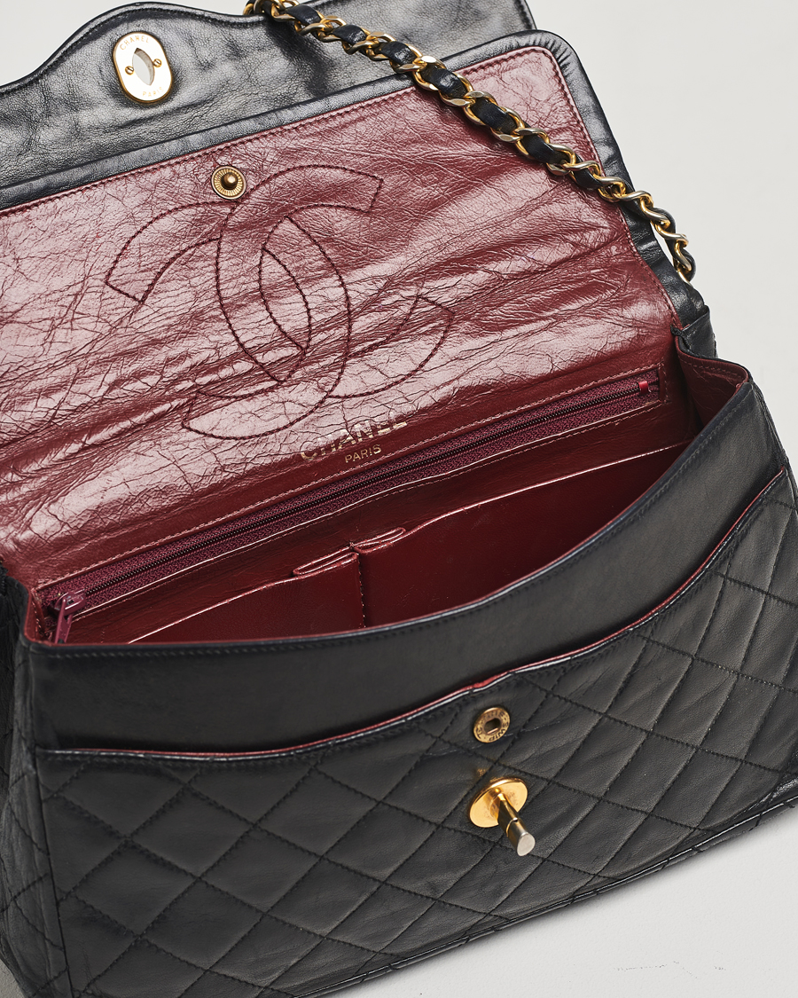 Chanel Pre-Owned Classic Medium Double Flap Bag Black