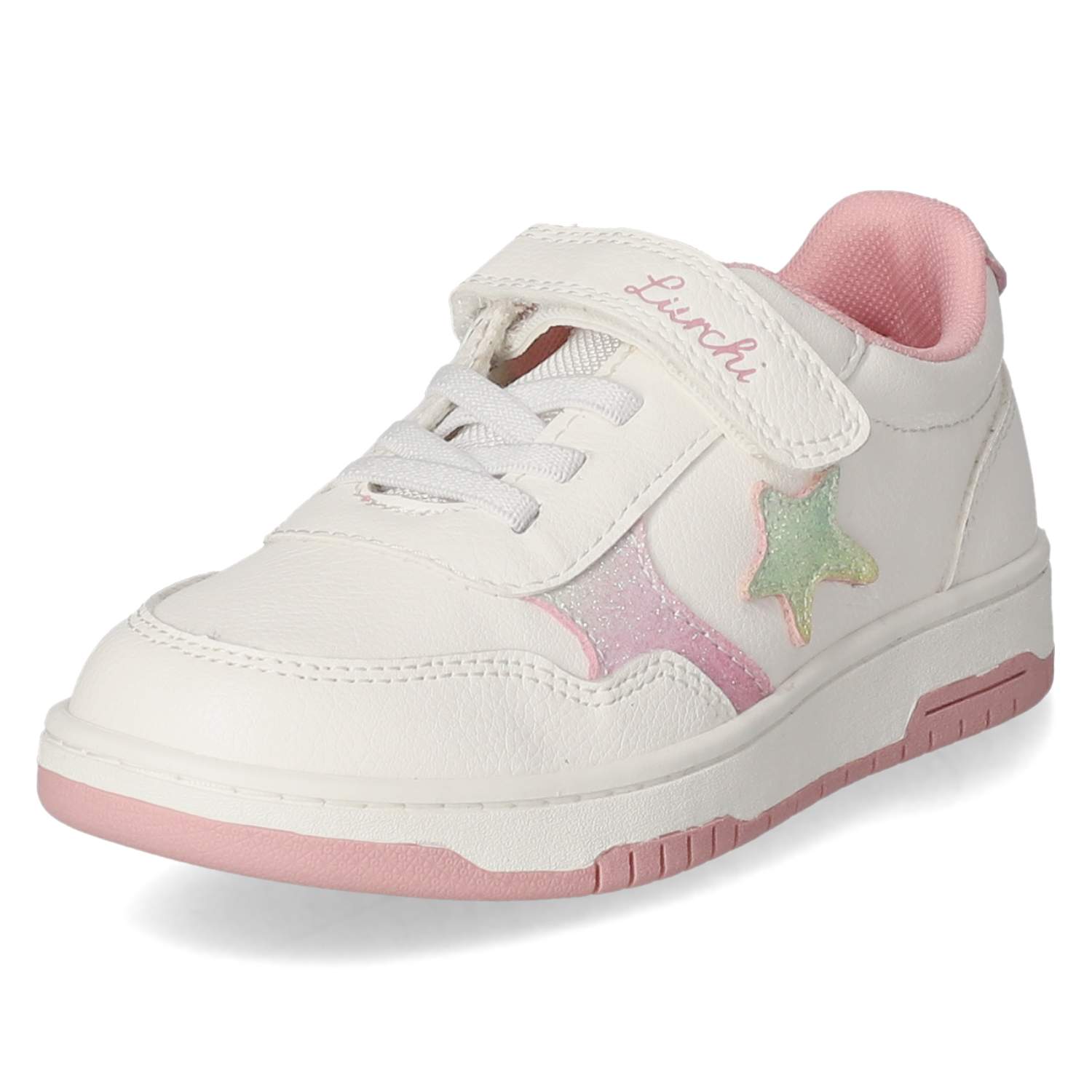 Lurchi Klettschuhe GESINA - white-rainbow glitter