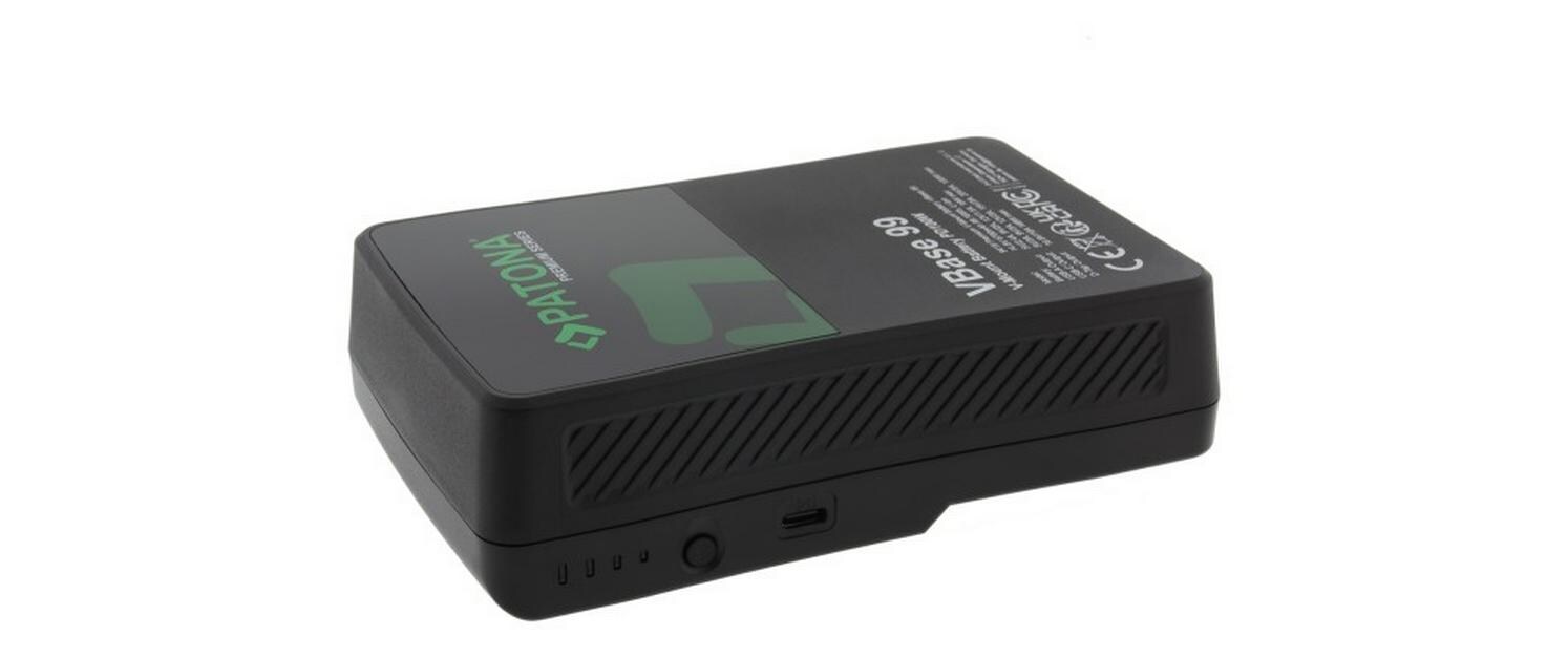 Digitalkamera-Akku VBase 99<br>Leistungsstarker Kameraakku mit USB-C Power Delivery