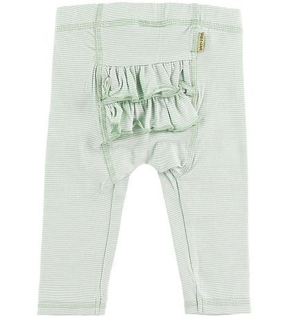Hust and Claire Leggings - Lykke -  Grøn/Hvidstribet