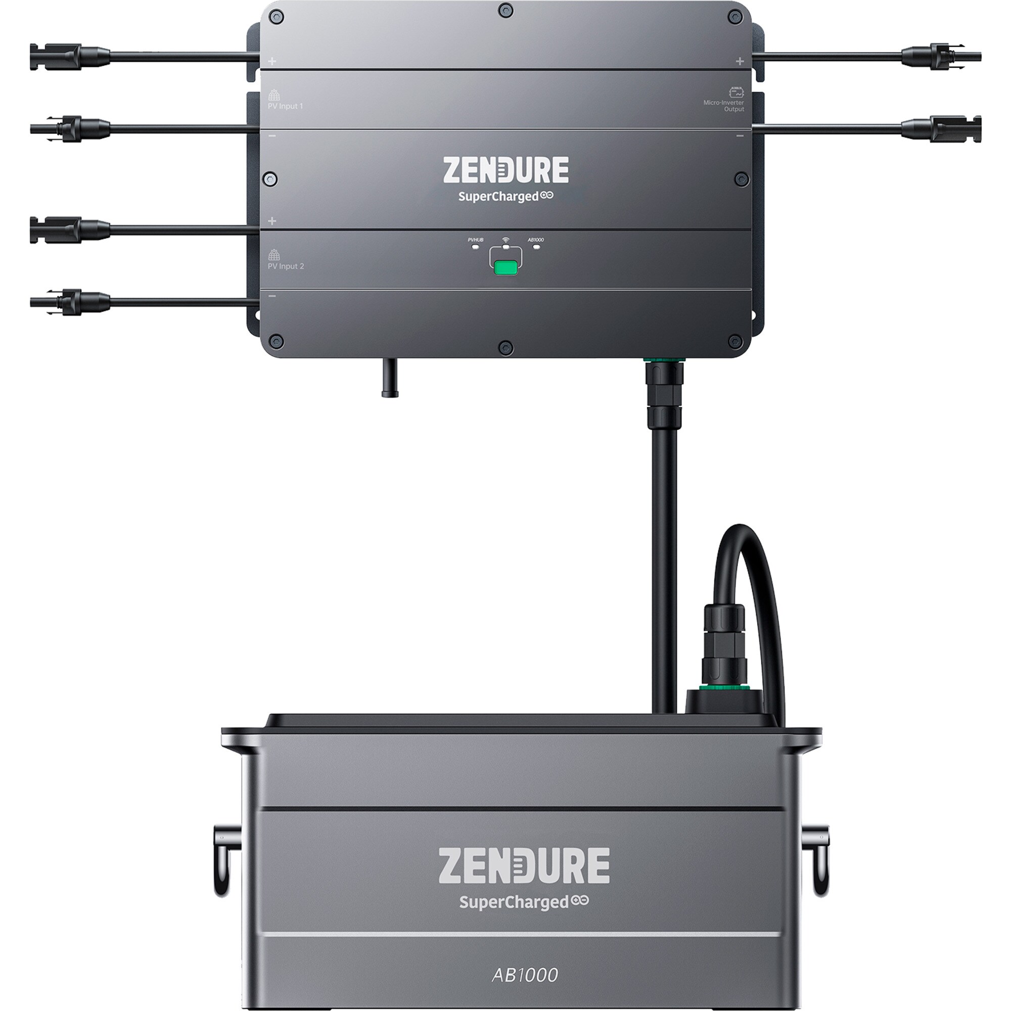 Alternate Balkonkraftwerk Balkonkraftwerk-Set BKW800/810_FULL BLACK 0% + Solarflow 960Wh