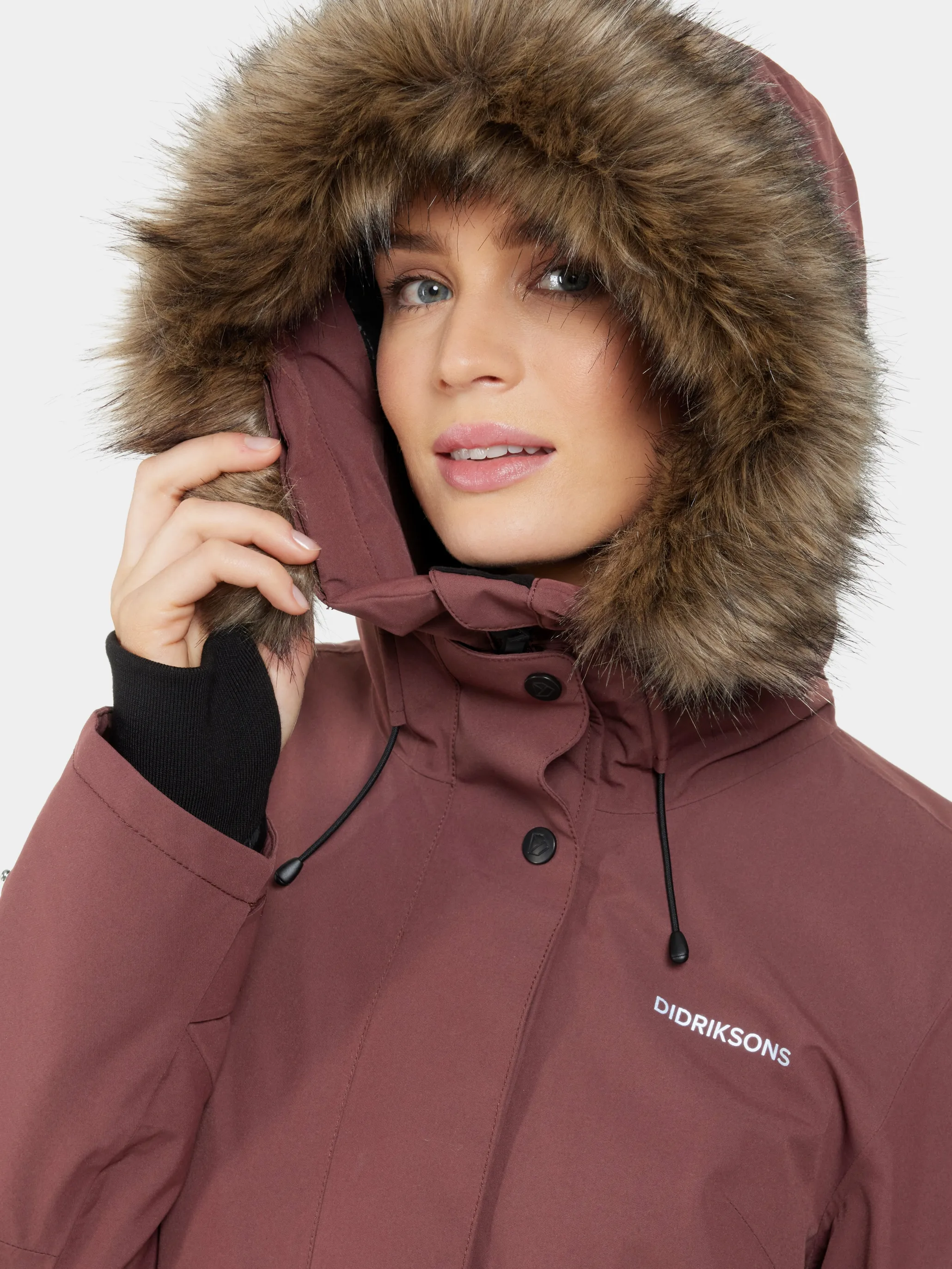 Didriksons Erika Wns Parka 3 Old Rust