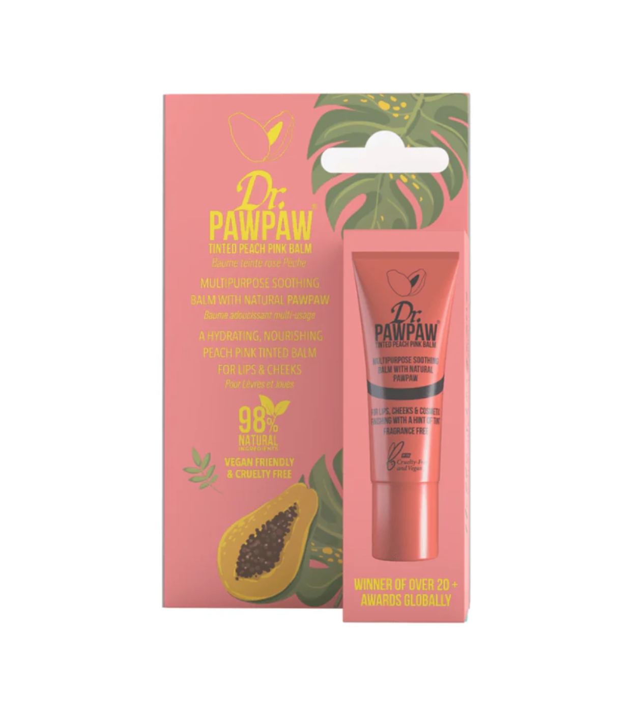 Dr. Paw Paw - Bálsamo labial colorido multifuncional - Peach Pink