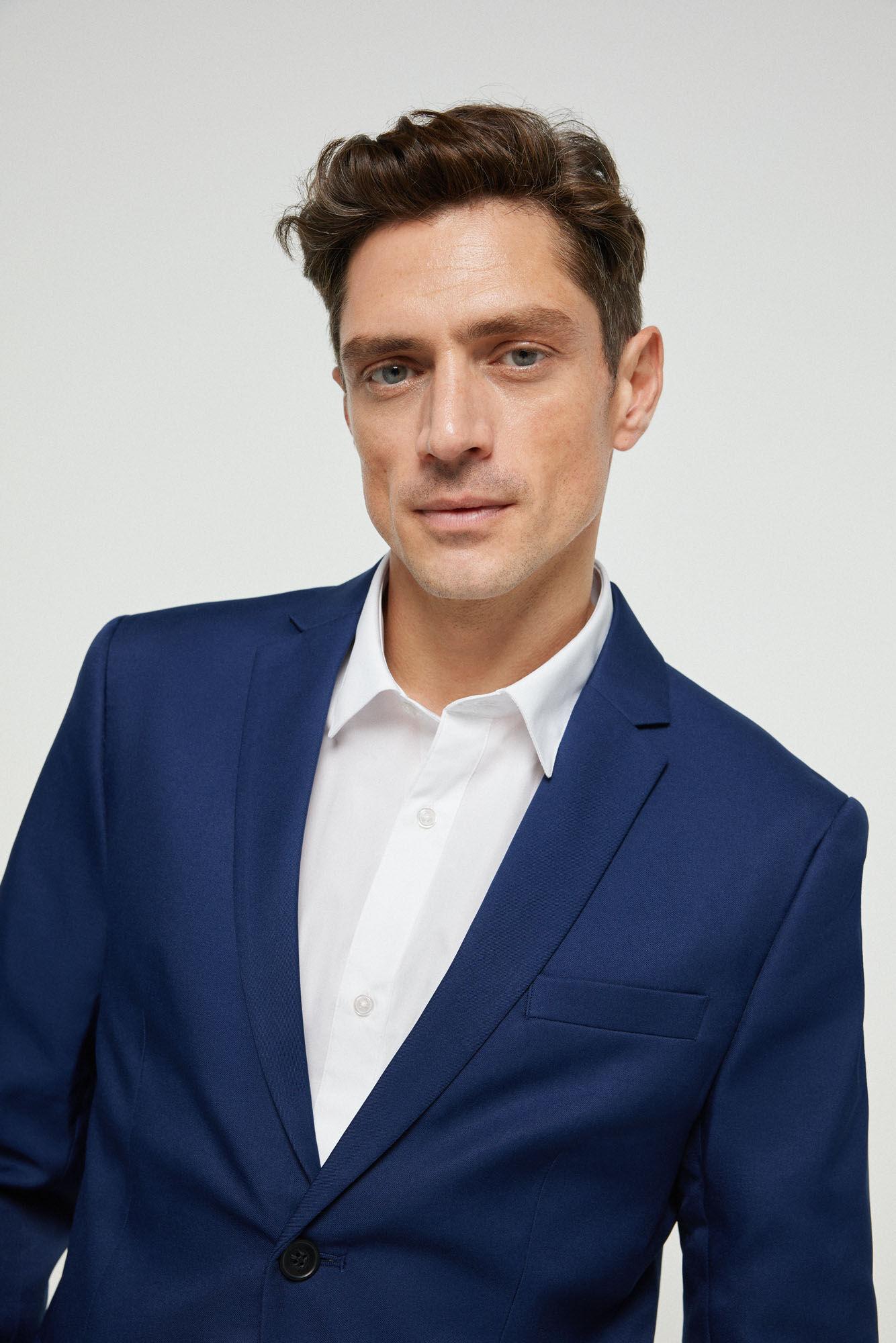 Terno de duas peças com corte slim