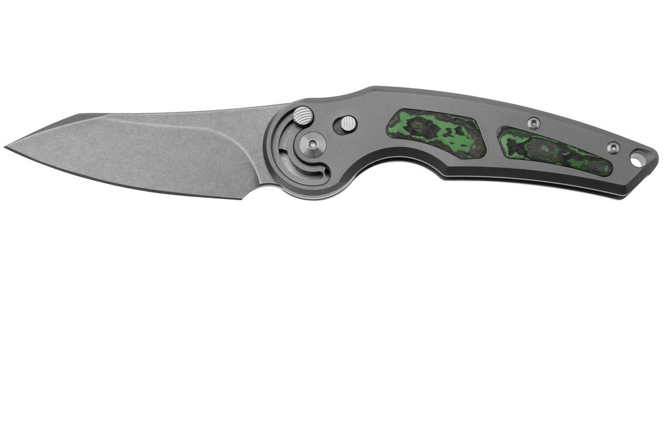 FOX Knives Jupiter FX-555-TICF M390  Acid Stonewashed, Titanium Fatcarbon Jungle Wear, zakmes