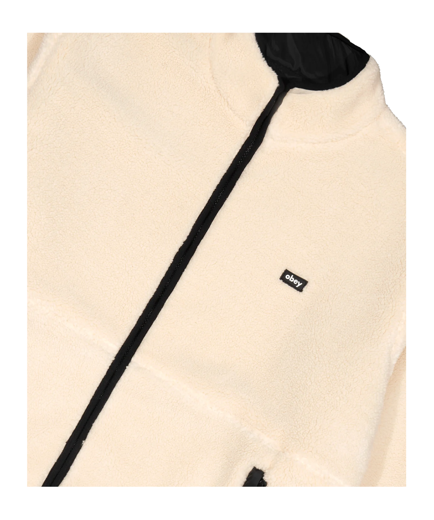 Obey Trophy Sherpa Jacke Beige