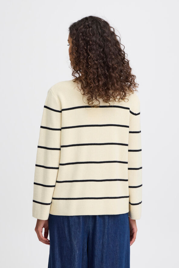 ICHI IHBOSTON LS6 Almond milk black stripe