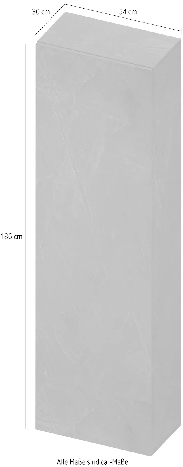 INOSIGN Mehrzweckschrank »Infinity Breite 54 cm, Stauraumschrank mit 1 Tür, Mehrzweckschrank,« mit Push-to-open Funktion, 2 Grössen, verschiedene Farben